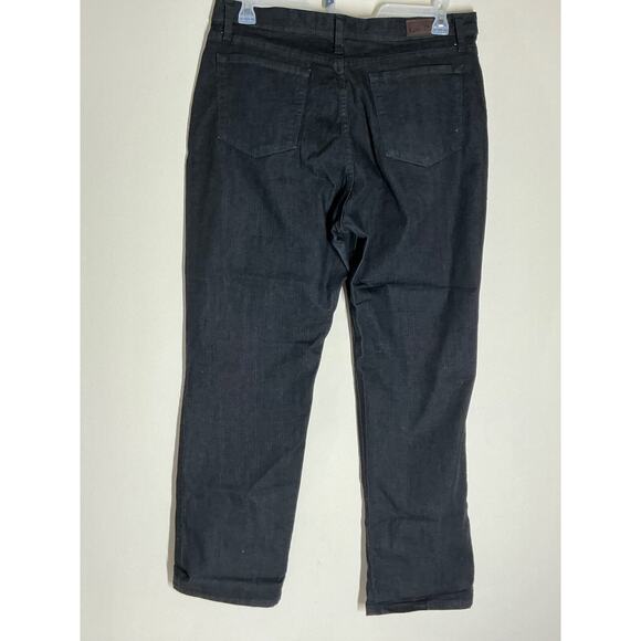 Lee Classic Fit High Rise Straight Jeans Womens 16 Black Stretch Denim - Picture 4 of 7